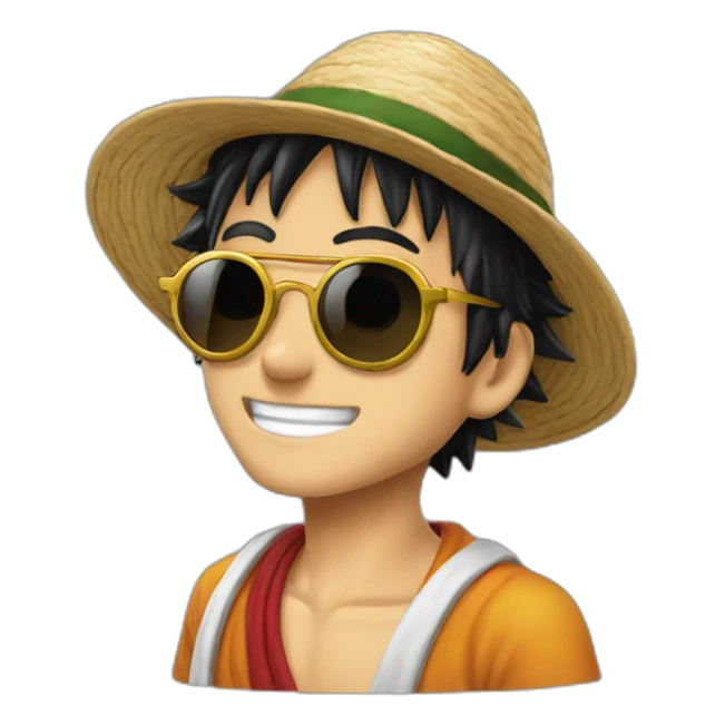 Luffy muslim sunglasses sticker