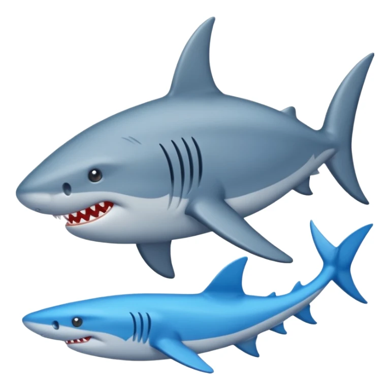 Quiero que me hagas un tiburón con zapatos azules sticker