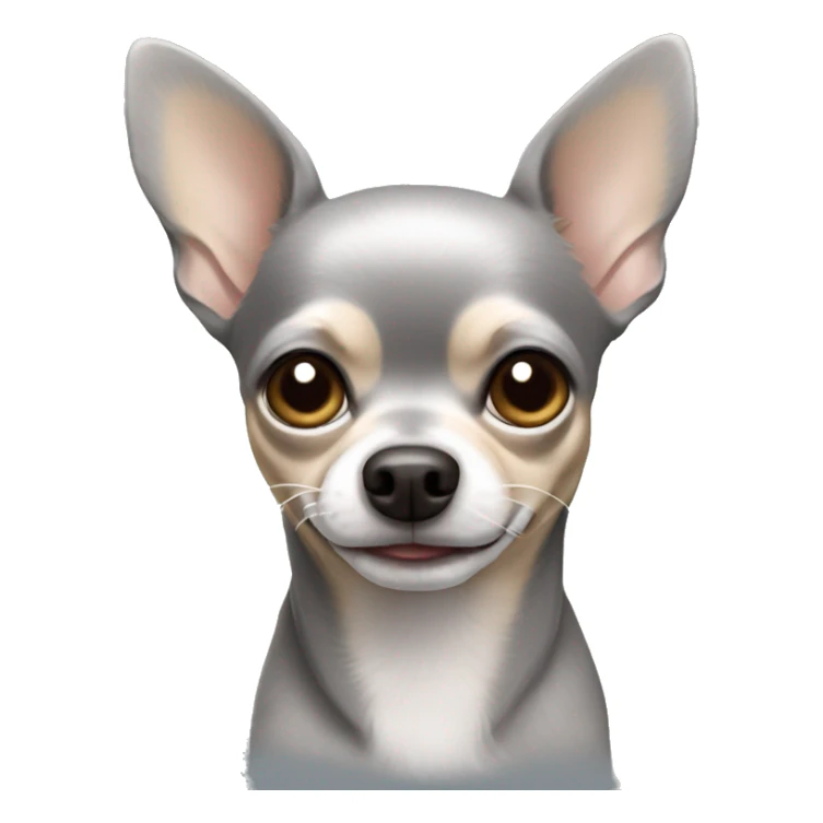 Grey hair chihuahua dog  sticker