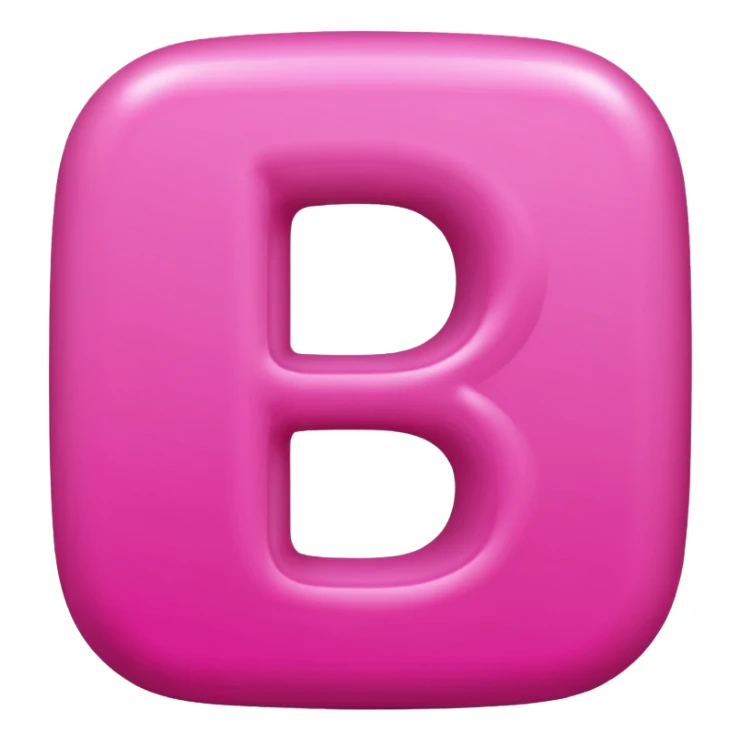 mix color pinks letter p sticker
