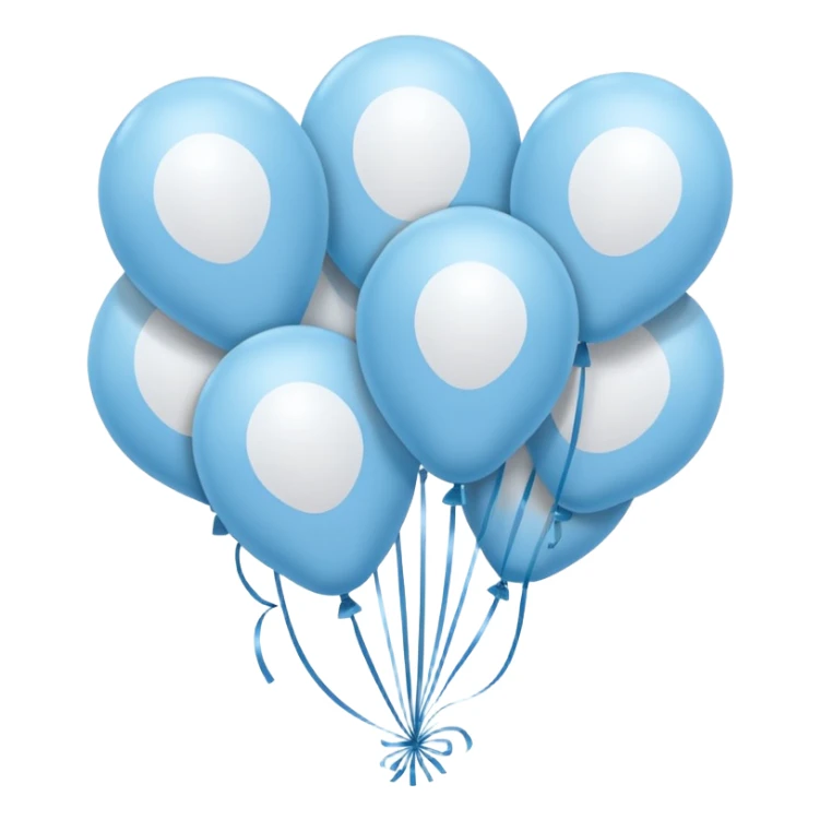 Make balloons that are white and light blue, make lots of them sticker