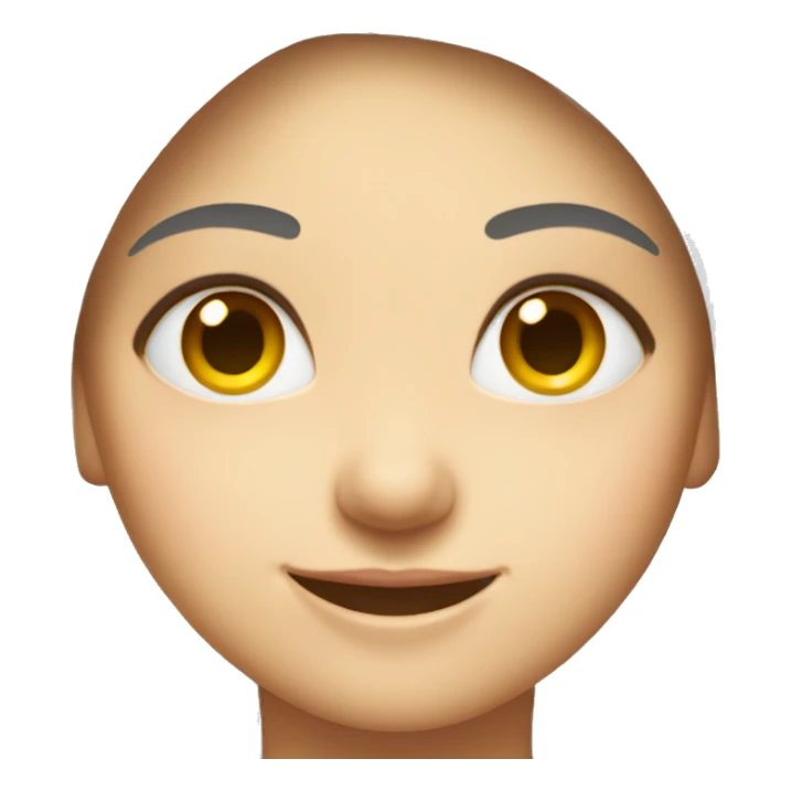 smiling girl in white shirt with smaller eyes  sticker