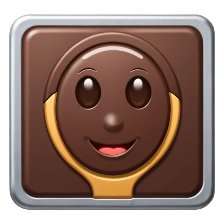 une tablette de chocolat emballé dans de l'aluminium sticker