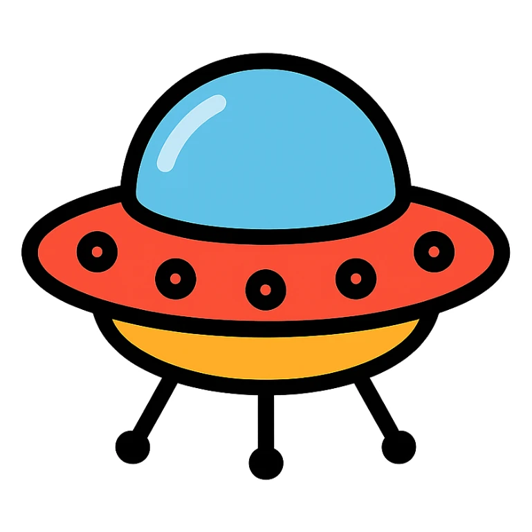 A UFO sticker