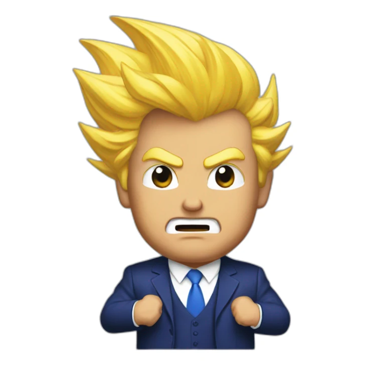 Donald Trump [super saiyan] sticker