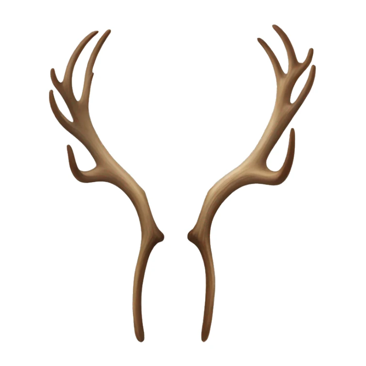 Branch Elk antler big without skull sticker