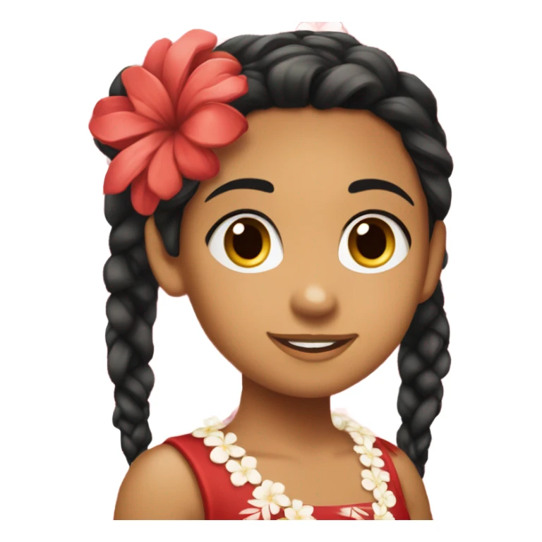 lilo Native Hawaiian girl sticker