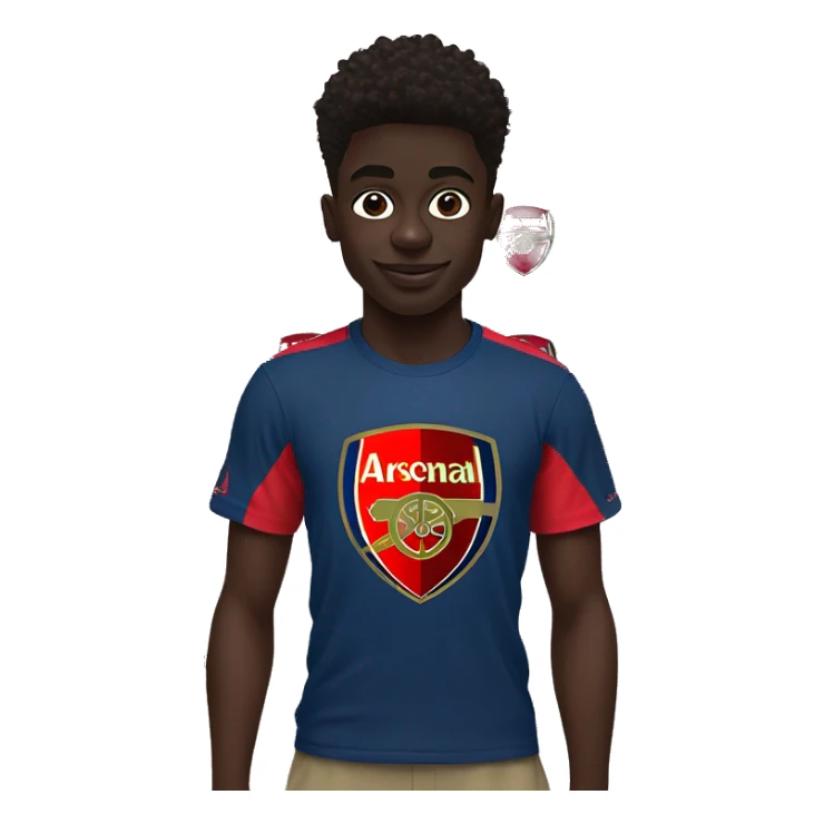 Bukayo Saka with Arsenal FC T-shirt  sticker