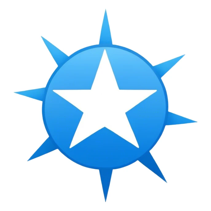 Open star burst circle colour if it it blue #0095F6 And and white tick symbol i.e its should be like instagram verified blue tick sticker