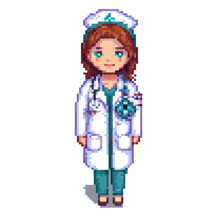 woman doctor sticker