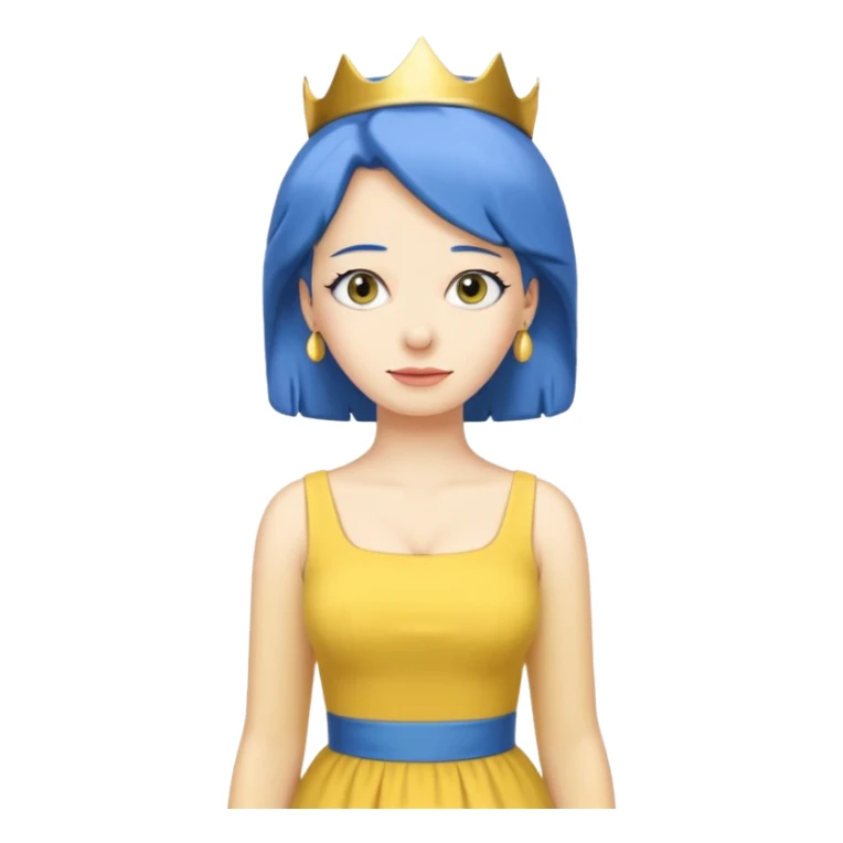 Marge Simpson with dress yellow sticker