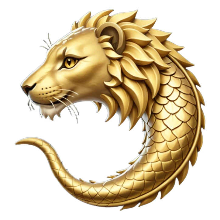 Elder Scrolls Online Lioneating its tail Ouroboro clockwise sticker