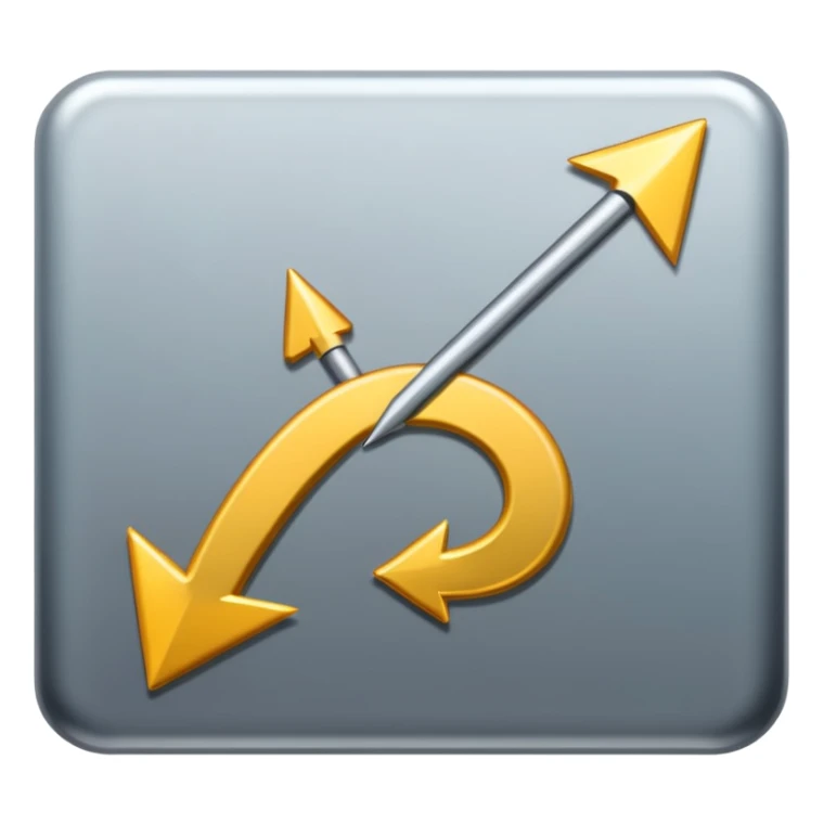 mach mir einen vireck emoji mit einem pfeil runter und einem pfeil rauf sticker