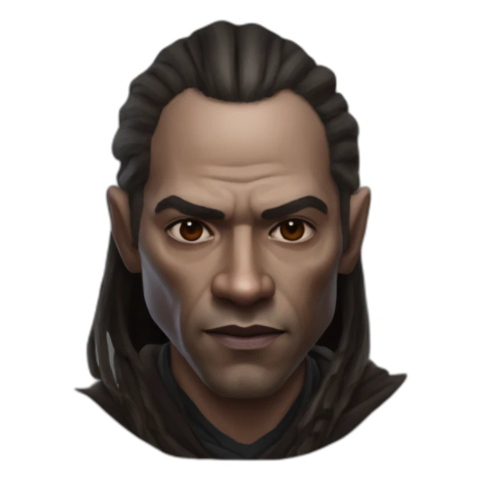 hyperrealist sith jedi in world of warcraft without facial hair sticker