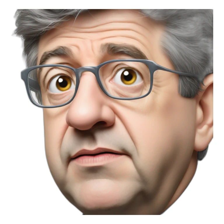 Jean luc Mélenchon gros yeux sticker