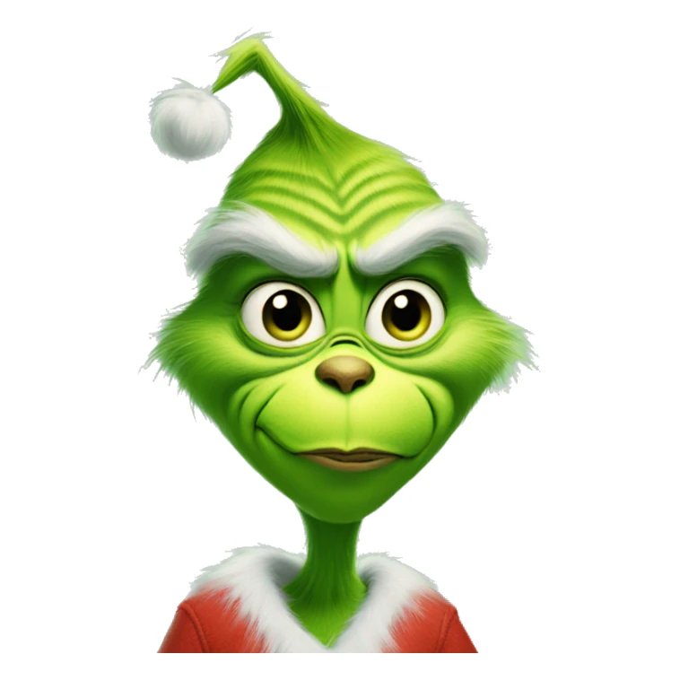 The grinch holding baby oul sticker