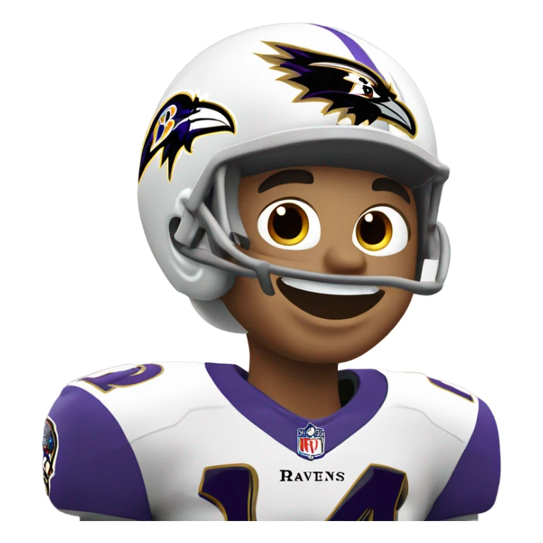 Baltimore ravens white fan sticker