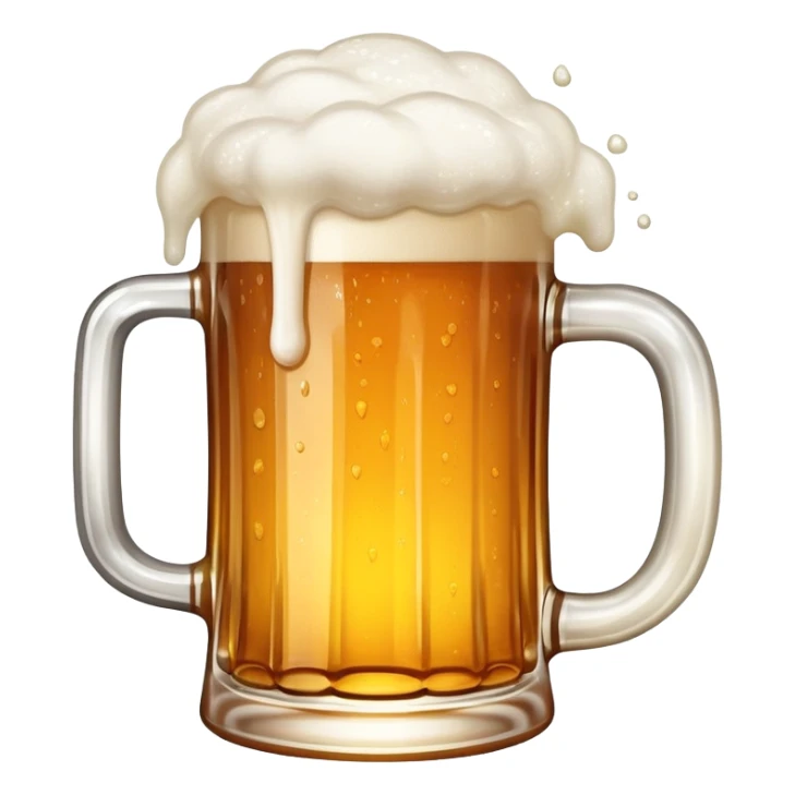 mug of beer with foam sticker