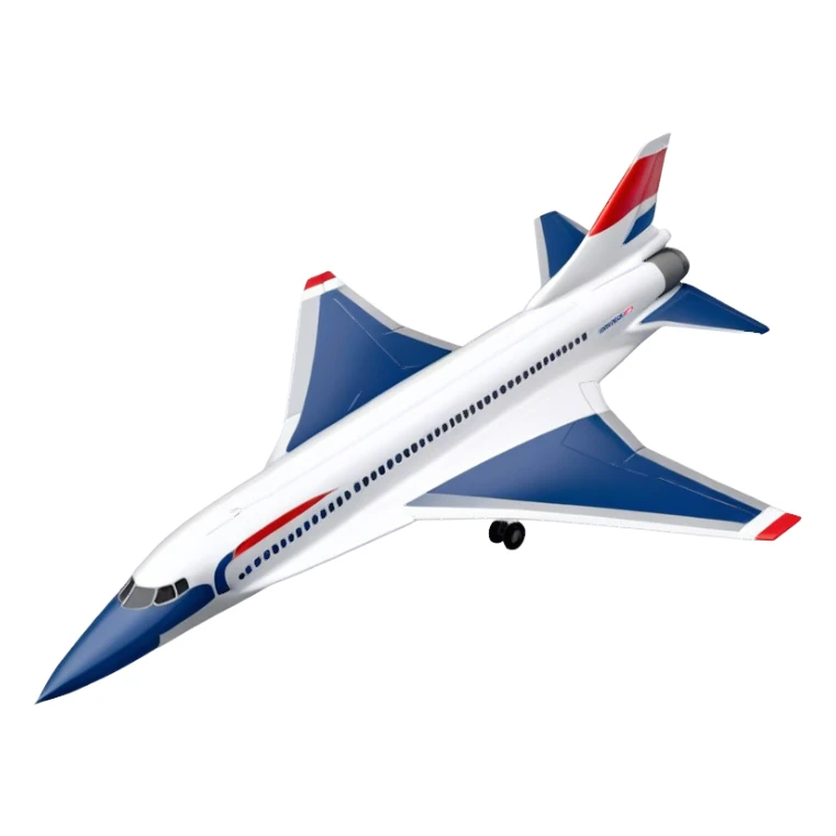 Concorde - British Airways (Model Year: 2020) (Iconic colour: White with blue and red) sticker
