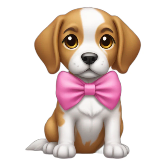 Dog Shitszu wearing a pink bow is a t-shirt written A93 sticker