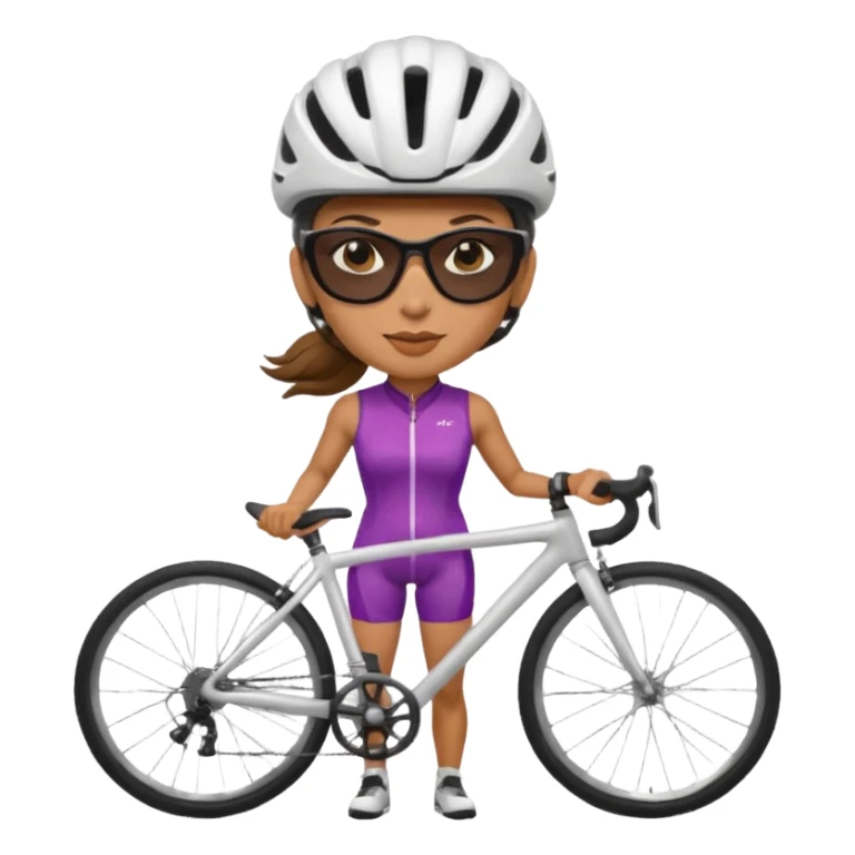 City Cyclist woman sticker