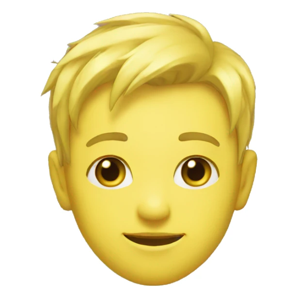 Visage jaune  sticker