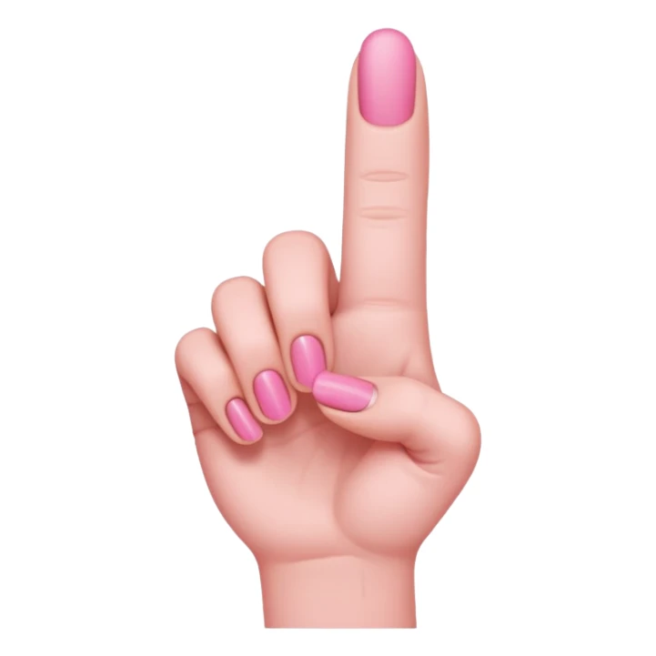 Make a emoji of a very small finger  sticker