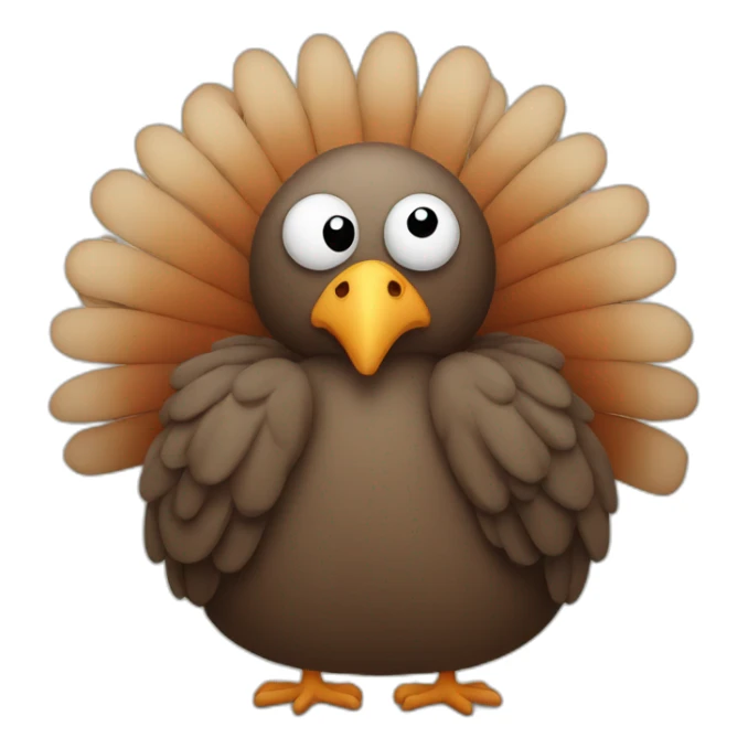 sad turkey sticker