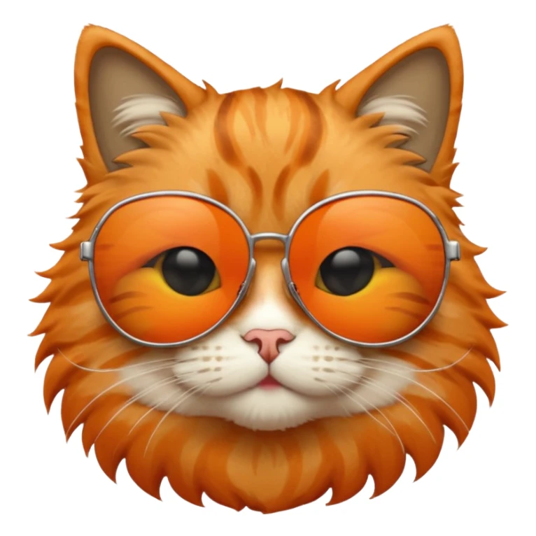 Cat wearing sunglasses sticker