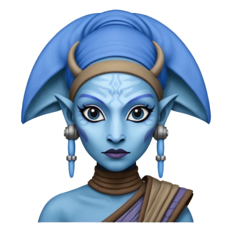 A female  twilek from star wars sticker