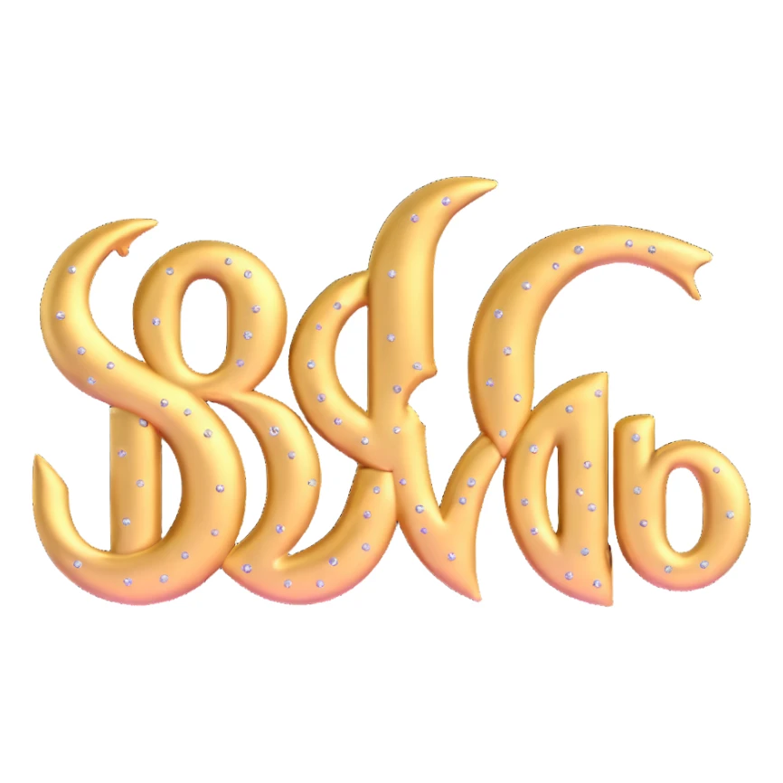 Shiny gold metallic foil reflecting light with sparkles sticker