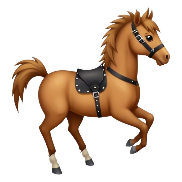 horse with a punk hairstyle sticker