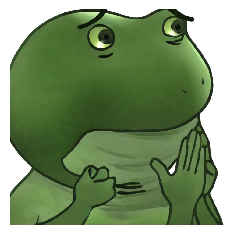 Girl holding her neck with both hands sticker