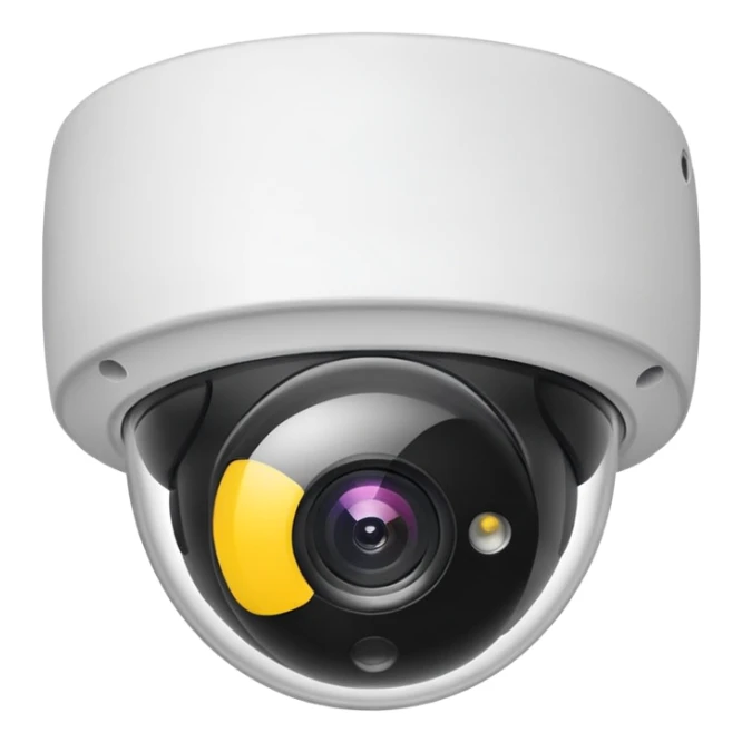 Security Camera white sticker