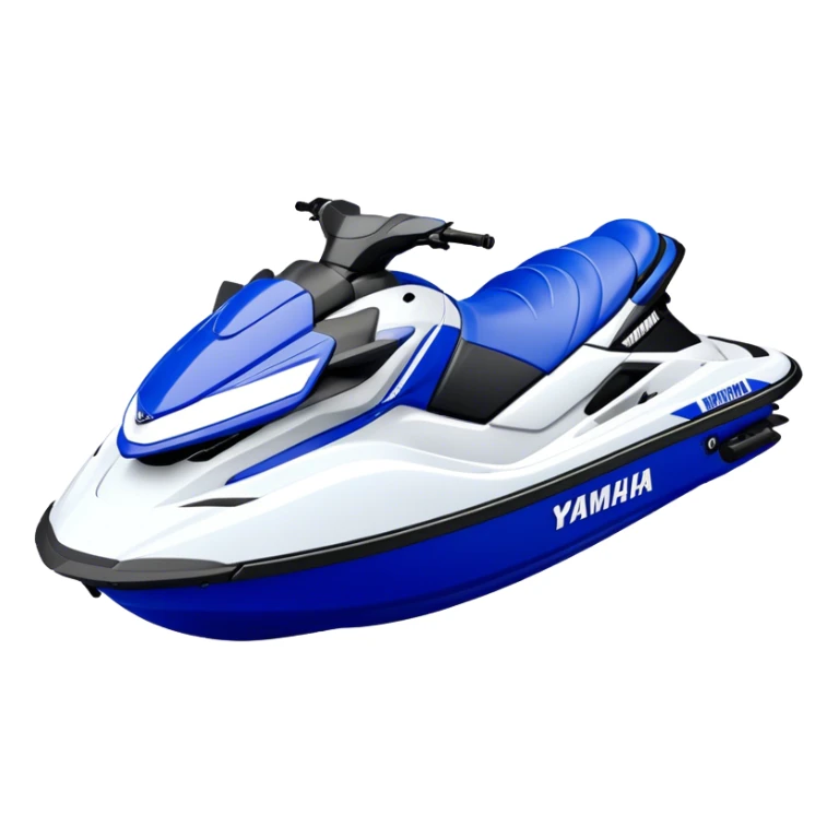 Jet Ski - Yamaha EX Deluxe (Model Year: 2022) (Iconic colour: Blue and white) sticker