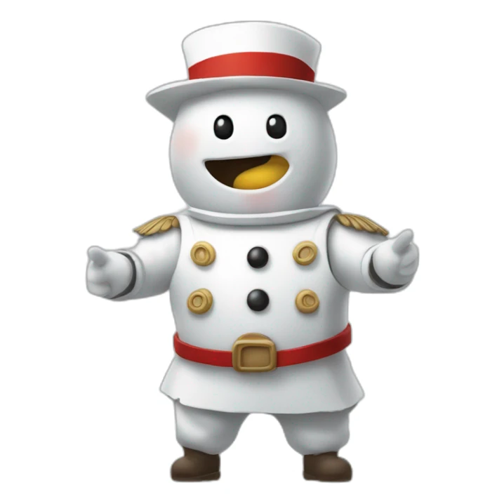 Bonhomme qui sourit et qui regarde sur le côté sticker