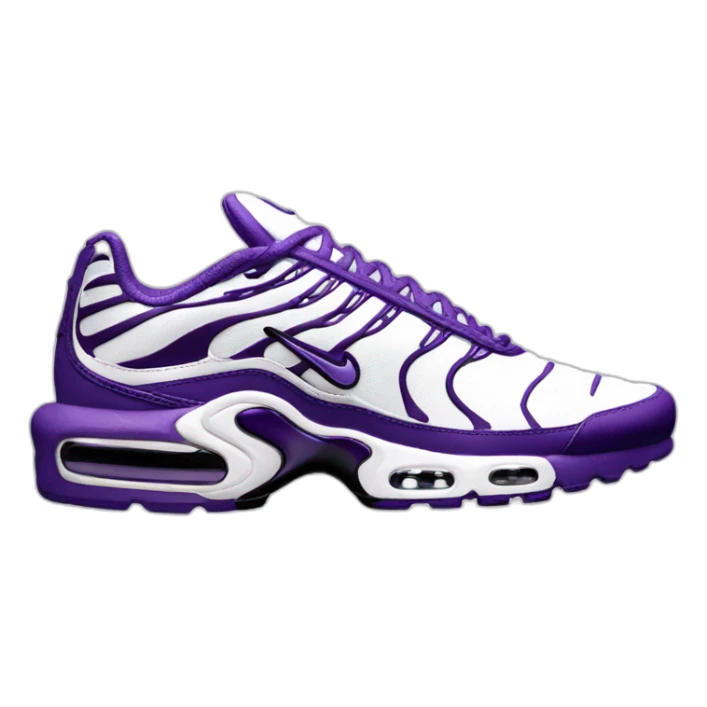Nike Air max tn white and purple sticker