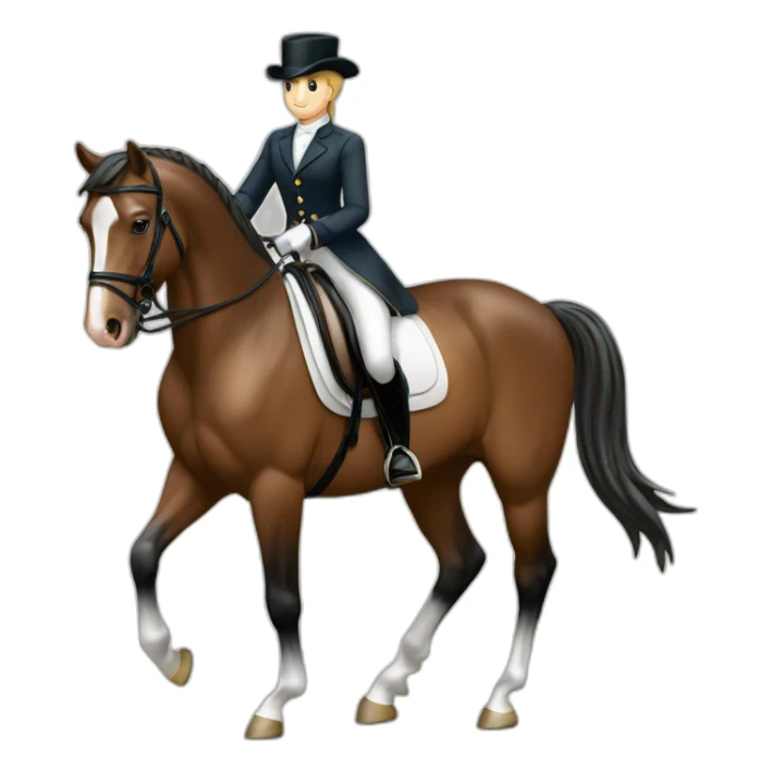 Cheval de dressage sticker