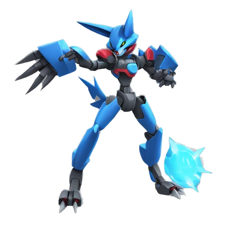Lucario-Zoroark-medabot-Mecha full body sticker