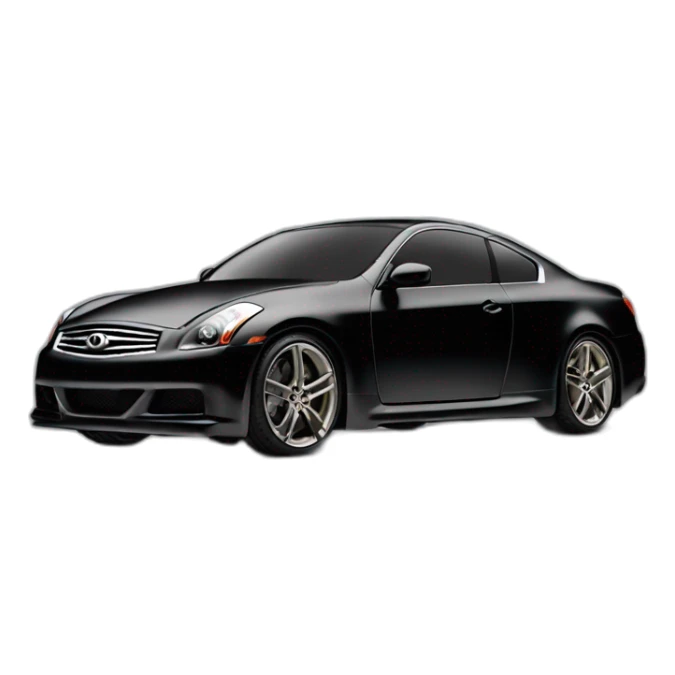 infiniti g35 coupe black side view fast smoke sticker