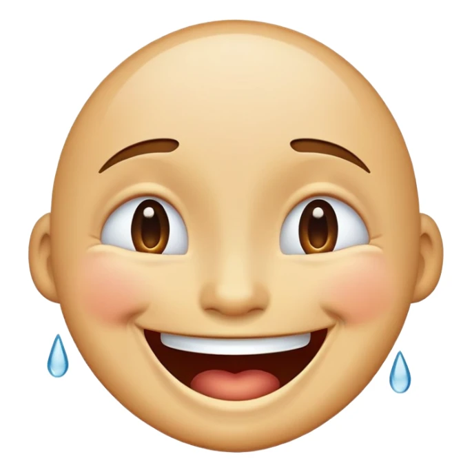 laughing face with tears of joy sticker