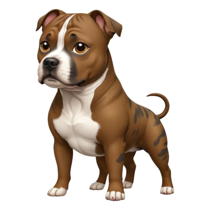 Completely Brindle English Staffordshire Bull Terrier sticker