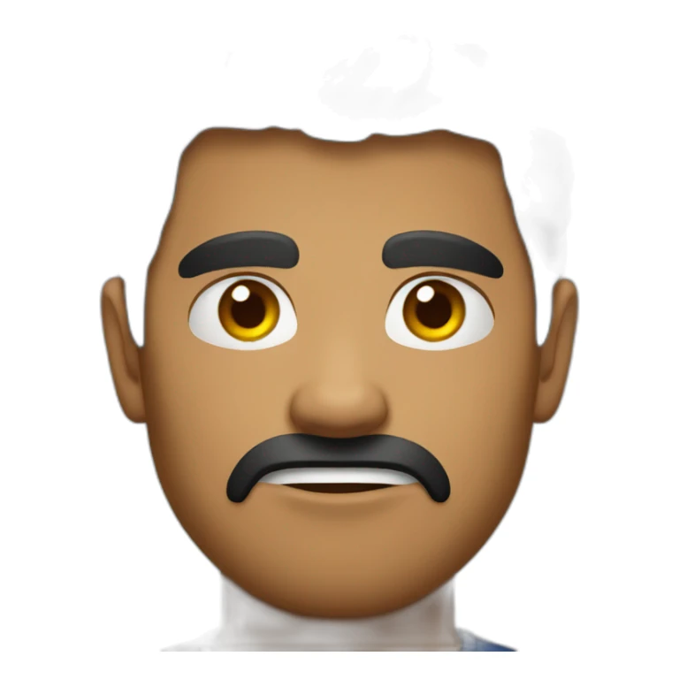 short-black-hair-brown-man-angry-emoji sticker