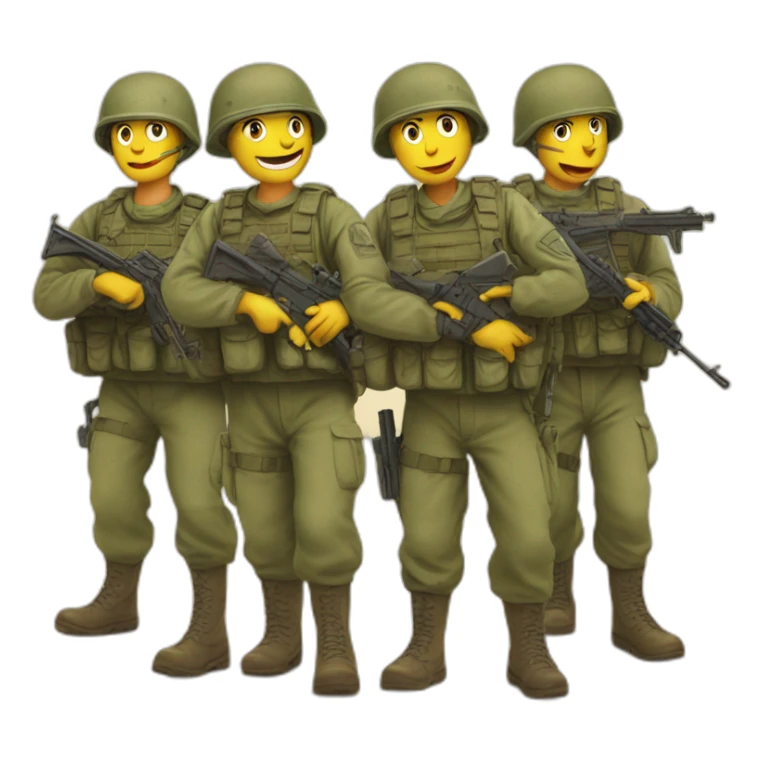 a postcard with israeli soldiers on war sticker