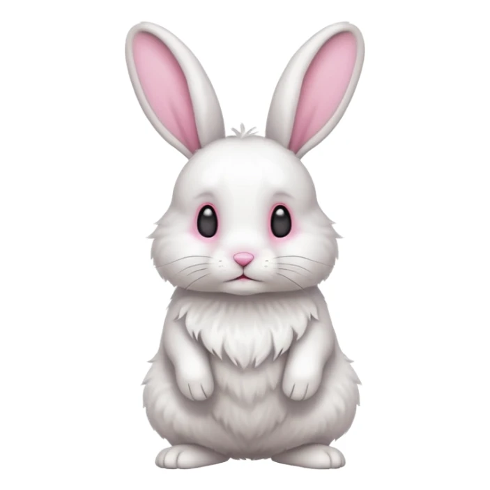 full body view rabbit sticker