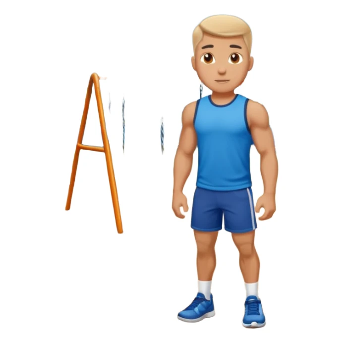 white sportsman in the playground sticker