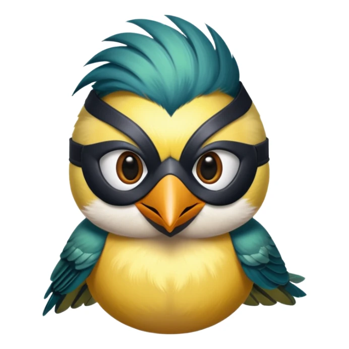 A great tit bird that is also a burglar. sticker