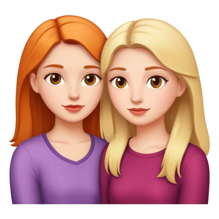 İki en yakın arkadaş (kız) sticker