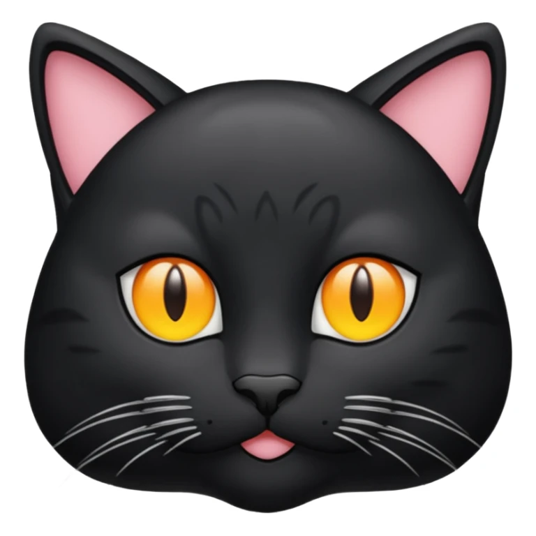 een swarte kat die aan het wenen is sticker