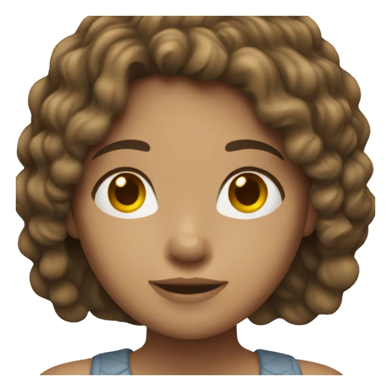 Light brinette girl sticker